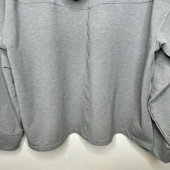 Nike Yoga Dri Fit hoodie hooded sweatshirt gray Pull-over DM7033-073 - Picture 6 of 14